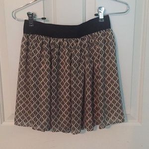 Tan and black skirt